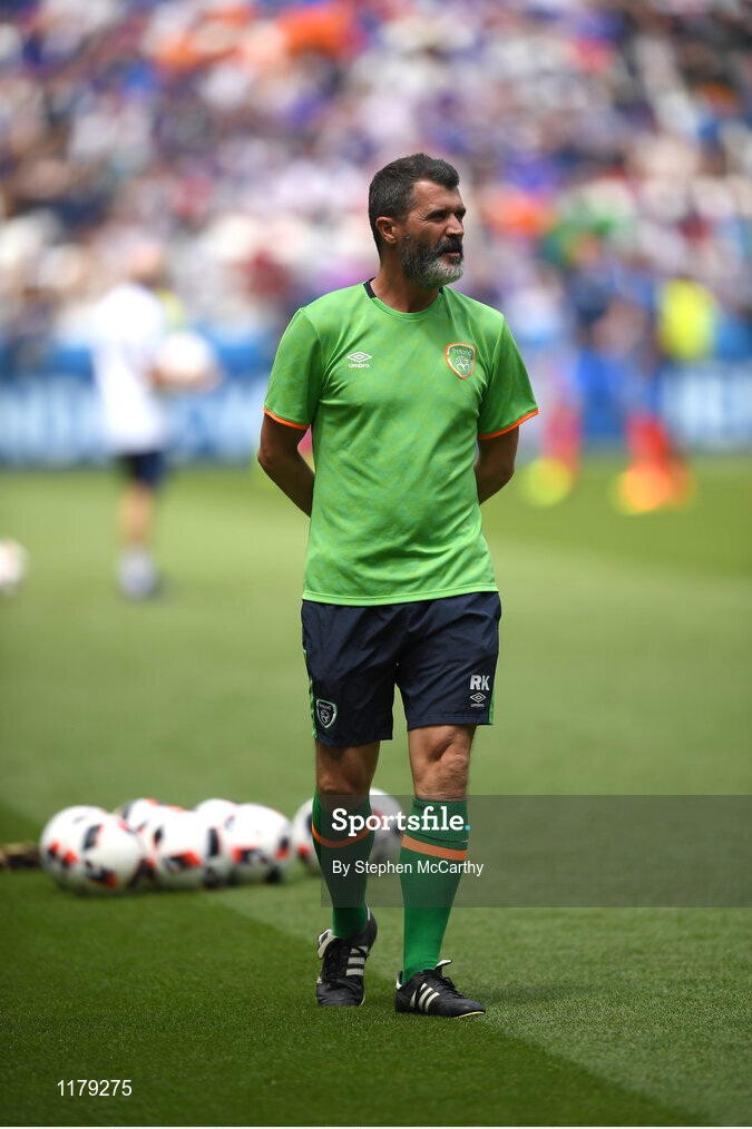 26 June 2016; Republic of Ireland assistant manager Roy Keane during the UEFA Euro 2016 Round of 16 match between France and Republic of Ireland at Stade des Lumieres in Lyon, France. Photo by Stephen McCarthy/Sportsfile