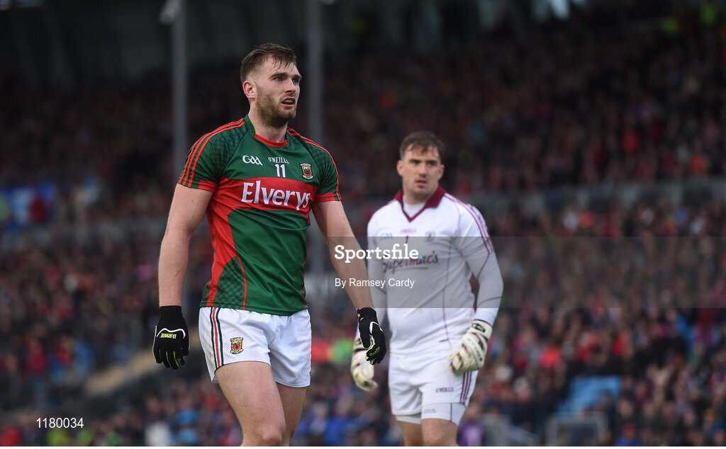 18 June 2016; Aidan O’Shea of Mayo during the Connacht GAA Football Senior Championship Semi-Final match between Mayo and Galway at Elverys MacHale Park in Castlebar, Co Mayo. Photo by Ramsey Cardy/Sportsfile