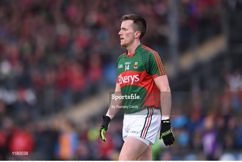 18 June 2016; Cillian O’Connor of Mayo during the Connacht GAA Football Senior Championship Semi-Final match between Mayo and Galway at Elverys MacHale Park in Castlebar, Co Mayo. Photo by Ramsey Cardy/Sportsfile