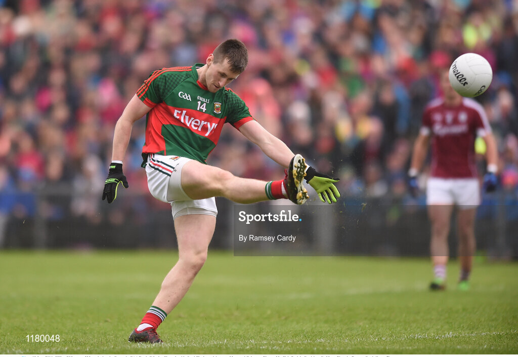 18 June 2016; Cillian O’Connor of Mayo during the Connacht GAA Football Senior Championship Semi-Final match between Mayo and Galway at Elverys MacHale Park in Castlebar, Co Mayo. Photo by Ramsey Cardy/Sportsfile