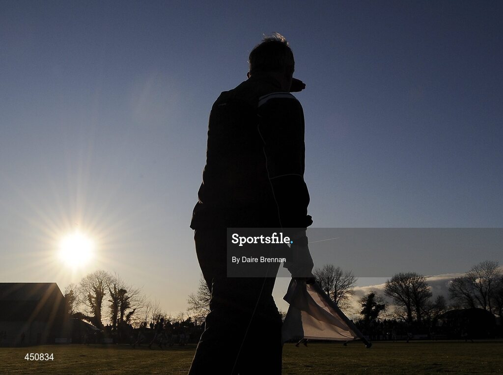 31 January 2010; The Linesman watches on during the game. O'Byrne Shield Semi-Final, Pairc Ui Siochan, Wexford v Westmeath, Gorey, Co. Wexford. Picture credit: Daire Brennan / SPORTSFILE