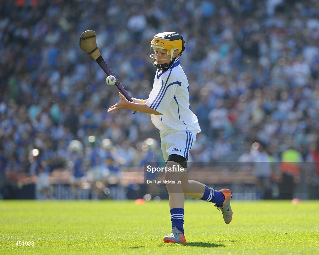 15 August 2010; Gearóid Downey, Scoil Íde Naofa, Raheenagh, Co. Limerick, representing Waterford. GAA INTO Mini-Sevens during half time of the GAA Hurling All-Ireland Senior Championship Semi-Final, Waterford v Tipperary, Croke Park, Dublin. Picture credit: Ray McManus / SPORTSFILE