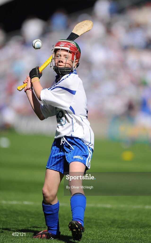 15 August 2010; Orlaith Dee, Ayle NS Monard, Co Tipperary, representing Waterford. GAA Into Mini-Sevens during half time of the GAA Hurling All-Ireland Senior Championship Semi-Final, Waterford v Tipperary, Croke Park, Dublin. Picture credit: Oliver McVeigh / SPORTSFILE