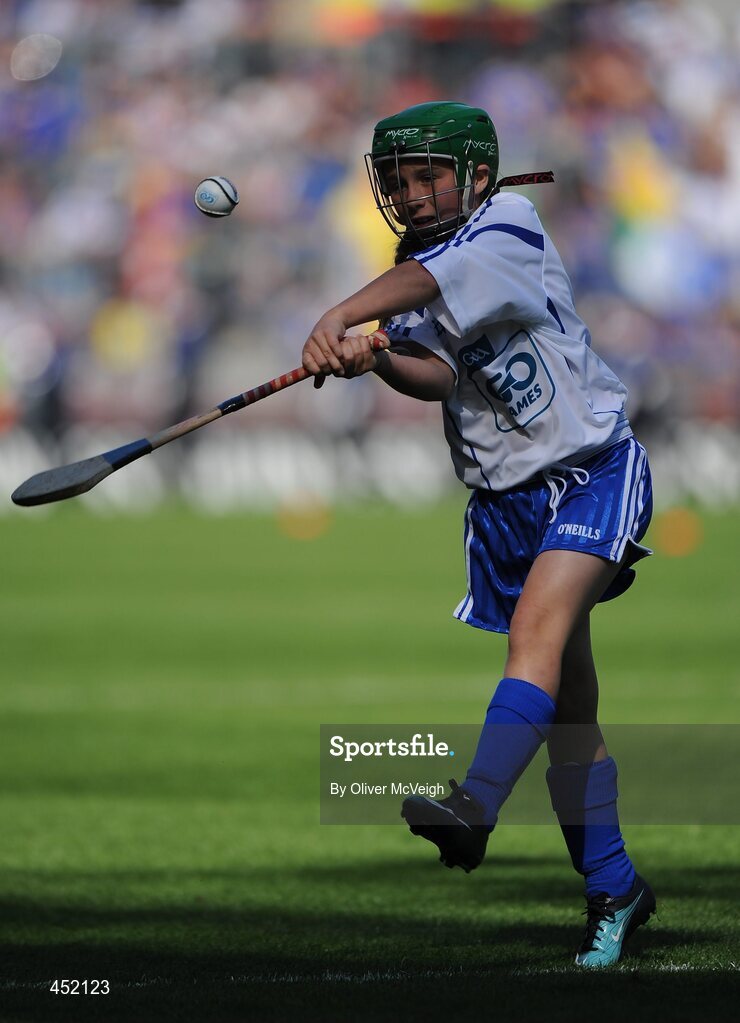15 August 2010; Lauren Homan, Cloughroe NC, Co Cork, representing Waterford. GAA Into Mini-Sevens during half time of the GAA Hurling All-Ireland Senior Championship Semi-Final, Waterford v Tipperary, Croke Park, Dublin. Picture credit: Oliver McVeigh / SPORTSFILE