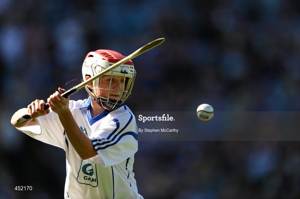 15 August 2010; John Mullins, Scoil Eoin Baiste S.N.S., Clontarf, Co. Dublin, representing Waterford. GAA INTO Mini-Sevens during half time of the GAA Hurling All-Ireland Senior Championship Semi-Final, Waterford v Tipperary, Croke Park, Dublin. Picture credit: Stephen McCarthy / SPORTSFILE