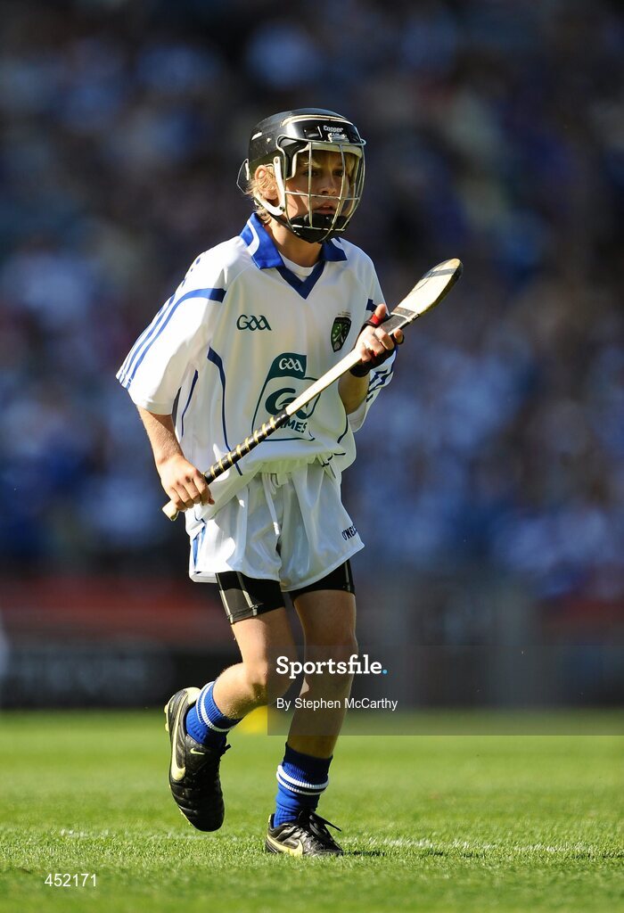 15 August 2010; Ronan Hayes, St. Patrick’s B.N.S., Blackrock, Co. Dublin, representing Waterford. GAA INTO Mini-Sevens during half time of the GAA Hurling All-Ireland Senior Championship Semi-Final, Waterford v Tipperary, Croke Park, Dublin. Picture credit: Stephen McCarthy / SPORTSFILE