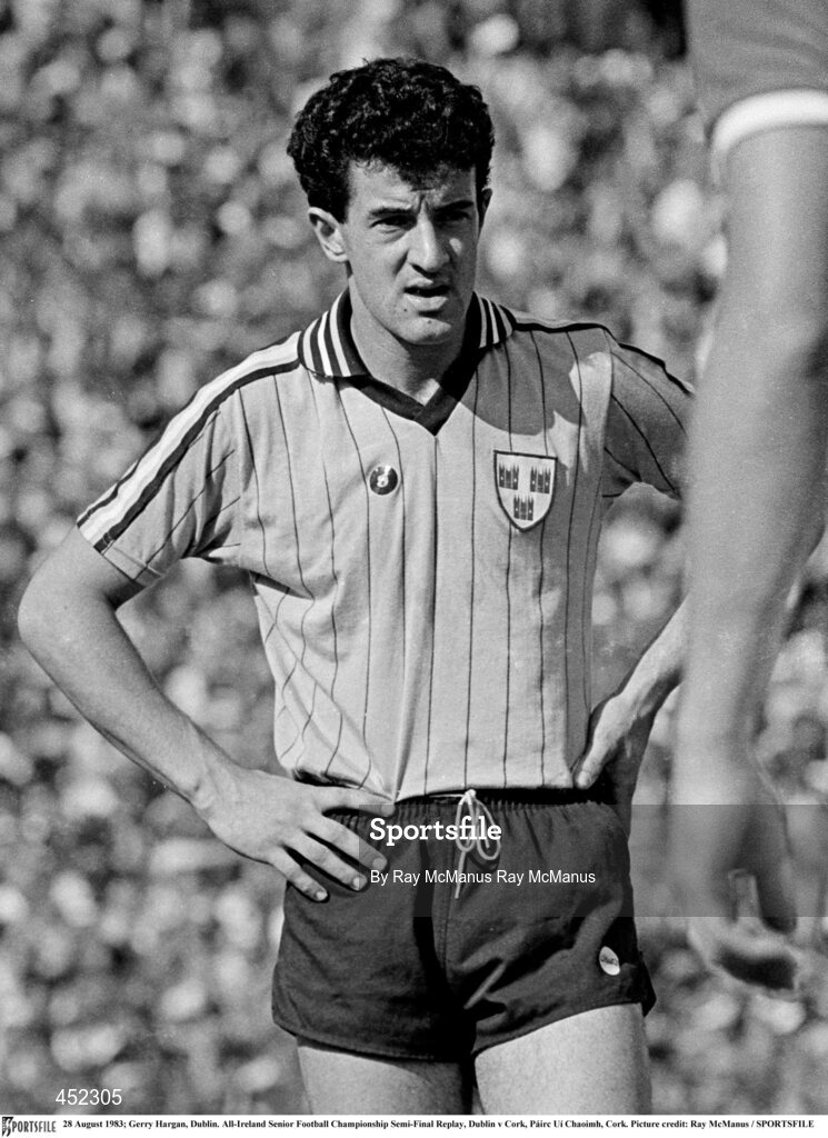 28 August 1983; Gerry Hargan, Dublin. All-Ireland Senior Football Championship Semi-Final Replay, Dublin v Cork, Páirc Uí Chaoimh, Cork. Picture credit: Ray McManus / SPORTSFILE
