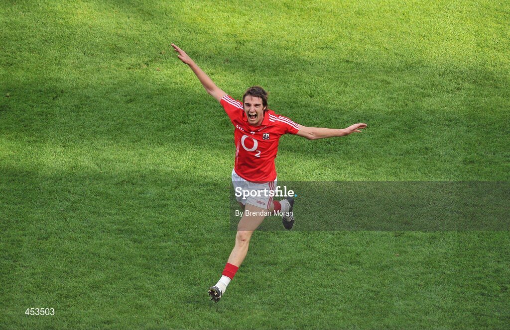 22 August 2010; Cork's Aidan Walsh celebrates at the final whistle. GAA Football All-Ireland Senior Championship Semi-Final, Dublin v Cork, Croke Park, Dublin. Picture credit: Brendan Moran / SPORTSFILE