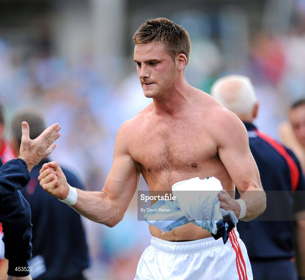 22 August 2010; Eoin Cadogan, Cork, celebrates at the end of the game. GAA Football All-Ireland Senior Championship Semi-Final, Dublin v Cork, Croke Park, Dublin. Picture credit: David Maher / SPORTSFILE