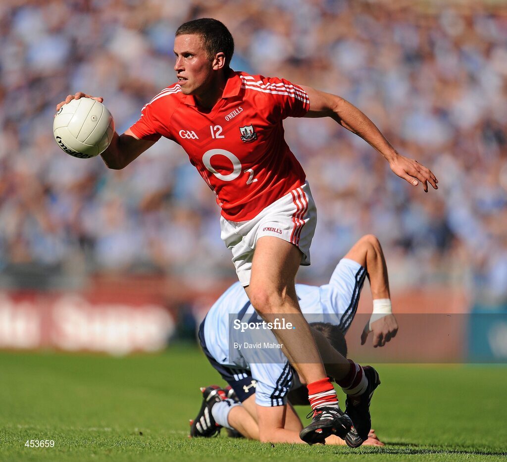 22 August 2010; Patrick Kelly, Cork, in action against Niall Corkery, Dublin. GAA Football All-Ireland Senior Championship Semi-Final, Dublin v Cork, Croke Park, Dublin. Picture credit: David Maher / SPORTSFILE