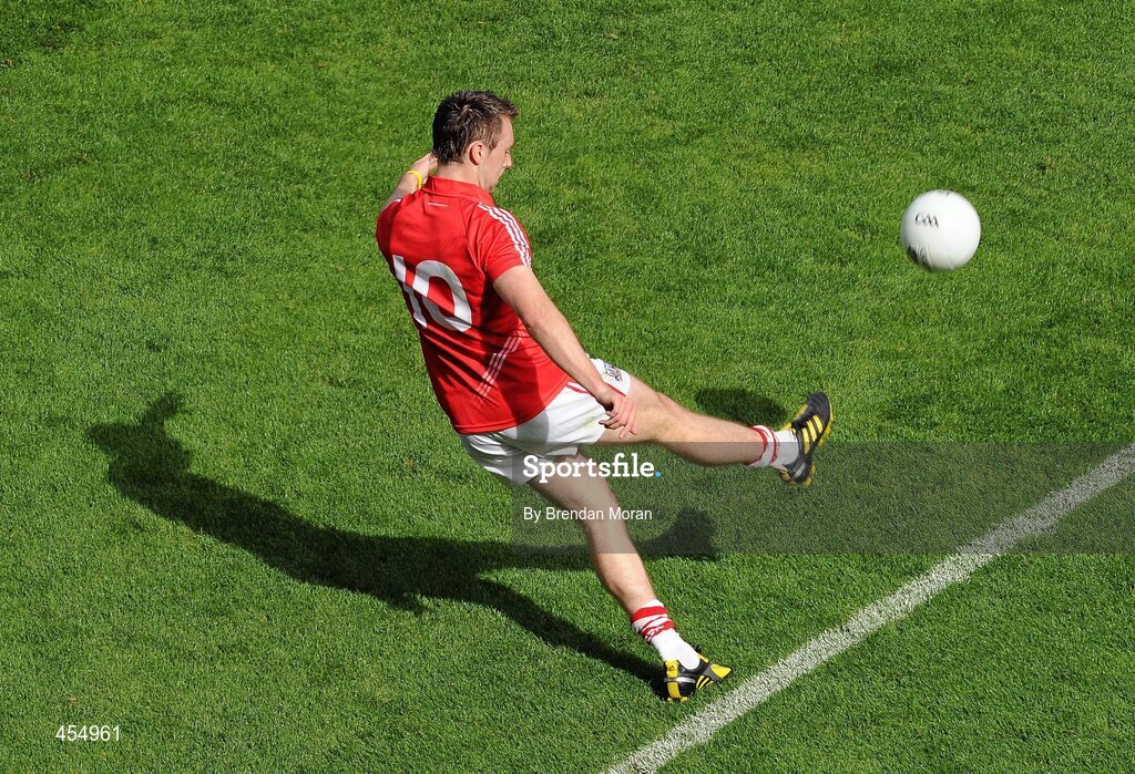 22 August 2010; Paul Kerrigan, Cork. GAA Football All-Ireland Senior Championship Semi-Final, Dublin v Cork, Croke Park, Dublin. Picture credit: Brendan Moran / SPORTSFILE