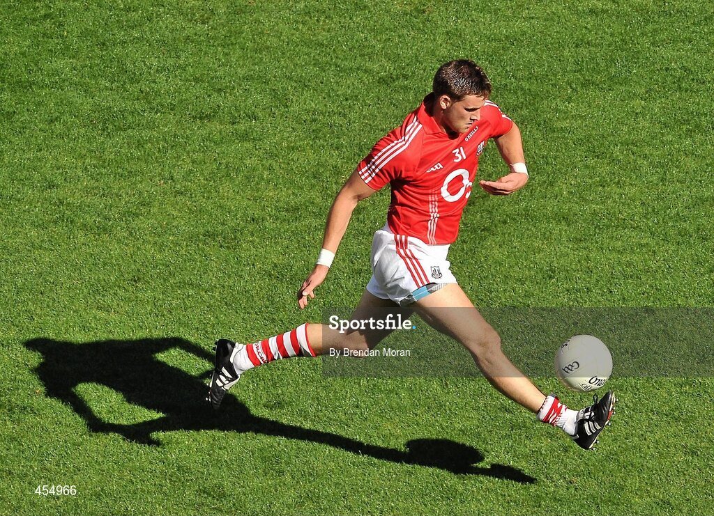 22 August 2010; Eoin Cadogan, Cork. GAA Football All-Ireland Senior Championship Semi-Final, Dublin v Cork, Croke Park, Dublin. Picture credit: Brendan Moran / SPORTSFILE
