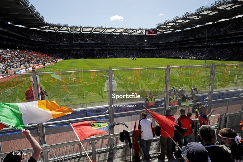 29 August 2010; A general view of the newly erected fencing at Hill 16. GAA Football All-Ireland Senior Championship Semi-Final, Kildare v Down, Croke Park, Dublin. Picture credit: David Maher / SPORTSFILE