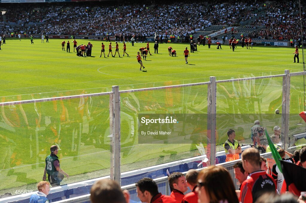 29 August 2010; A general view of the newly erected fencing at Hill 16. GAA Football All-Ireland Senior Championship Semi-Final, Kildare v Down, Croke Park, Dublin. Picture credit: David Maher / SPORTSFILE