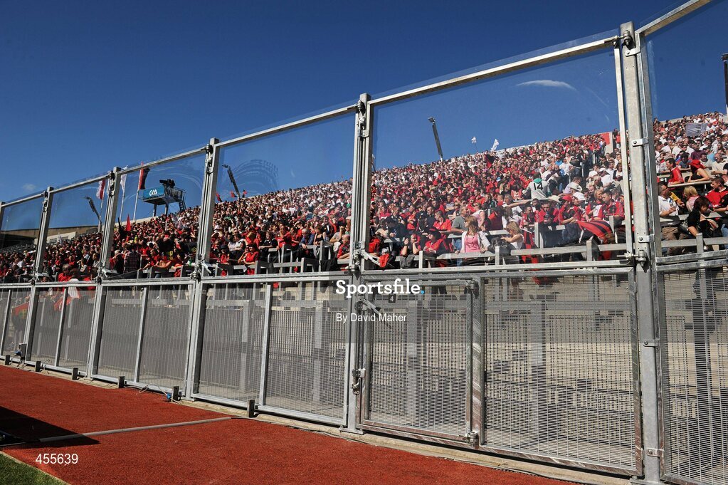 29 August 2010; A general view of the newly erected fencing at Hill 16. GAA Football All-Ireland Senior Championship Semi-Final, Kildare v Down, Croke Park, Dublin. Picture credit: David Maher / SPORTSFILE