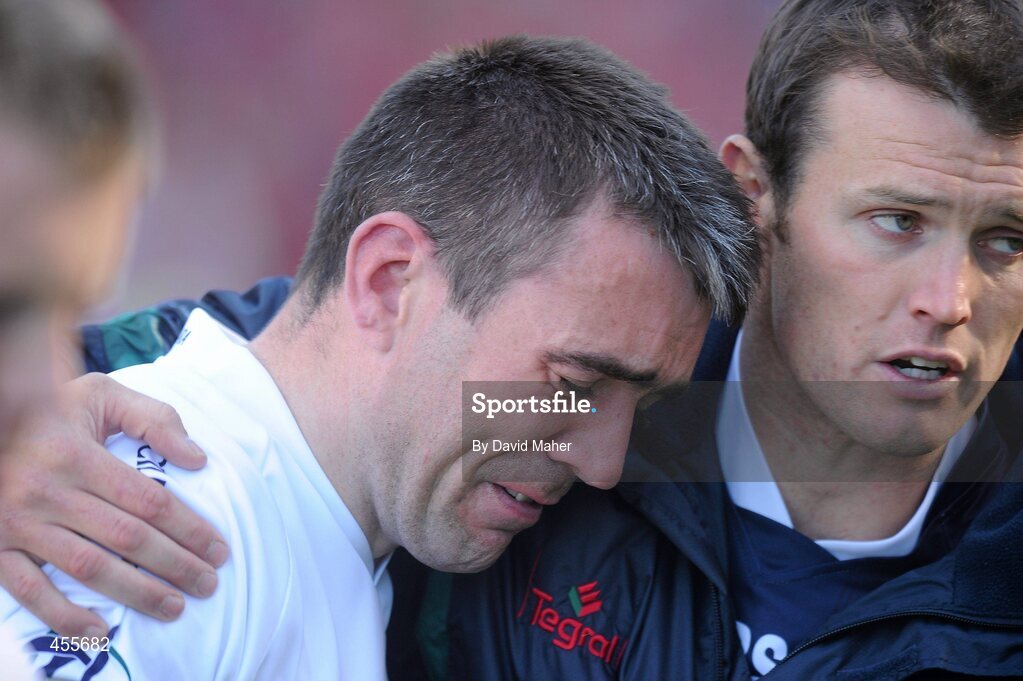 29 August 2010; A disappointed Kildare captain John Doyle at the end of the game. GAA Football All-Ireland Senior Championship Semi-Final, Kildare v Down, Croke Park, Dublin. Picture credit: David Maher / SPORTSFILE