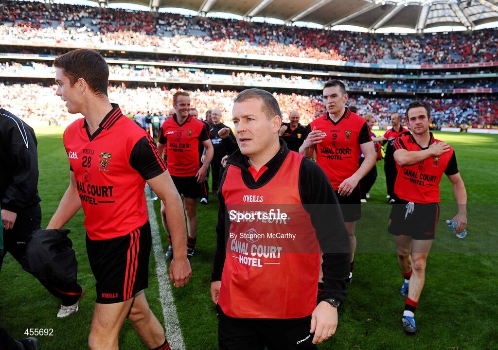 29 August 2010; Down manager James McCartan after the game. GAA Football All-Ireland Senior Championship Semi-Final, Kildare v Down, Croke Park, Dublin. Picture credit: Stephen McCarthy / SPORTSFILE