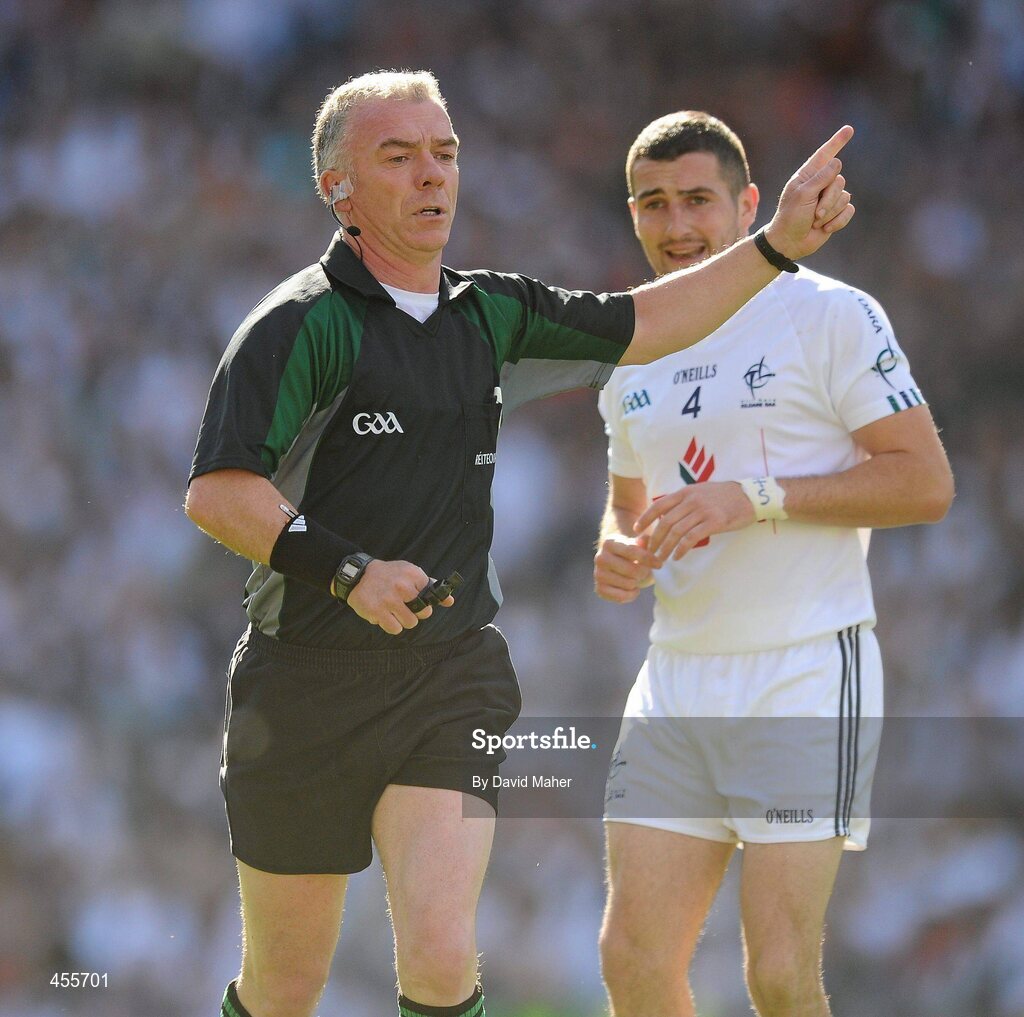 29 August 2010; Referee Pat McEnaney during the game. GAA Football All-Ireland Senior Championship Semi-Final, Kildare v Down, Croke Park, Dublin. Picture credit: David Maher / SPORTSFILE