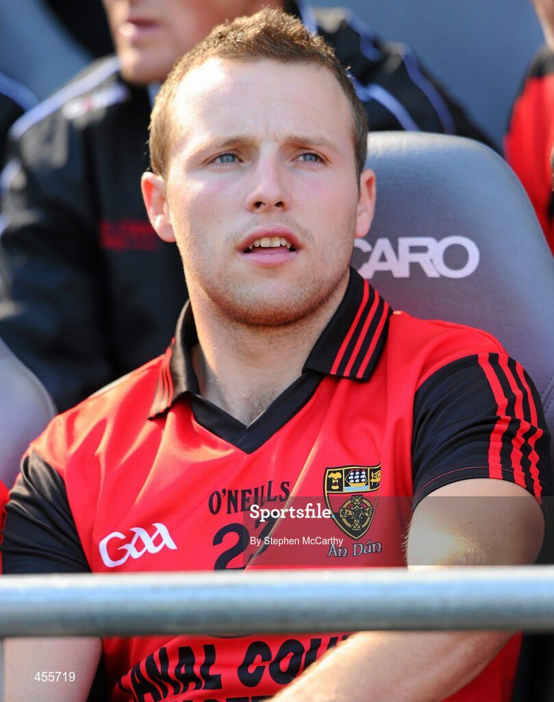 29 August 2010; Ambrose Rogers, Down, watches on from the bench. GAA Football All-Ireland Senior Championship Semi-Final, Kildare v Down, Croke Park, Dublin. Picture credit: Stephen McCarthy / SPORTSFILE