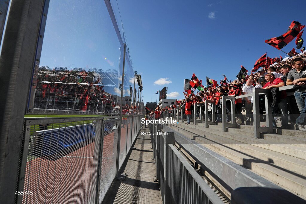 29 August 2010; A general view of the newly erected fencing at Hill 16. GAA Football All-Ireland Senior Championship Semi-Final, Kildare v Down, Croke Park, Dublin. Picture credit: David Maher / SPORTSFILE