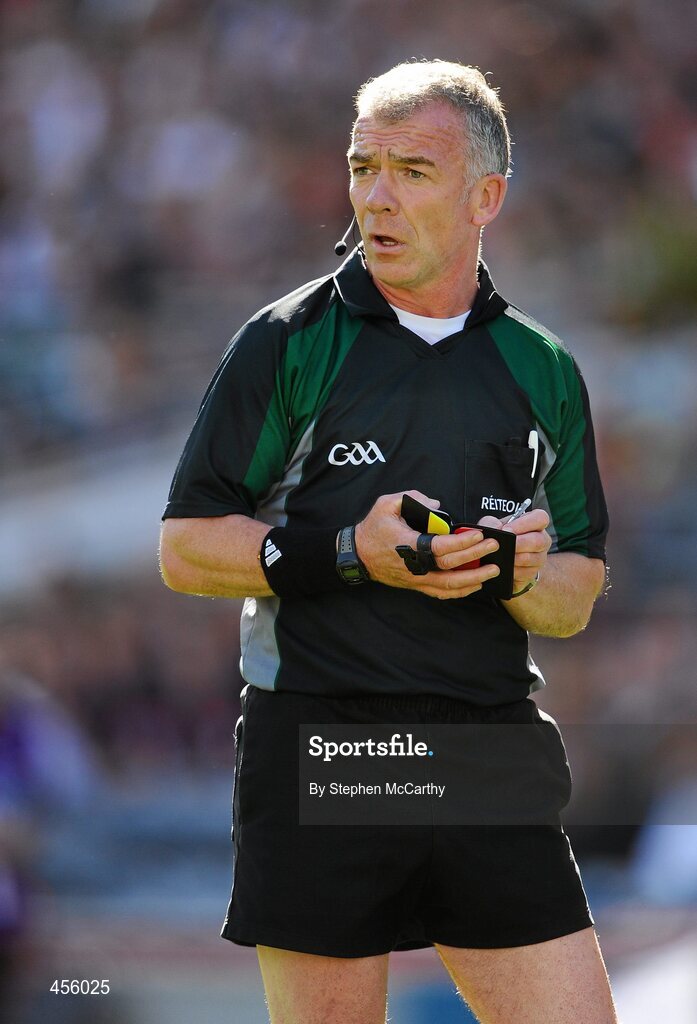 29 August 2010; Referee Pat McEnaney. GAA Football All-Ireland Senior Championship Semi-Final, Kildare v Down, Croke Park, Dublin. Picture credit: Stephen McCarthy / SPORTSFILE
