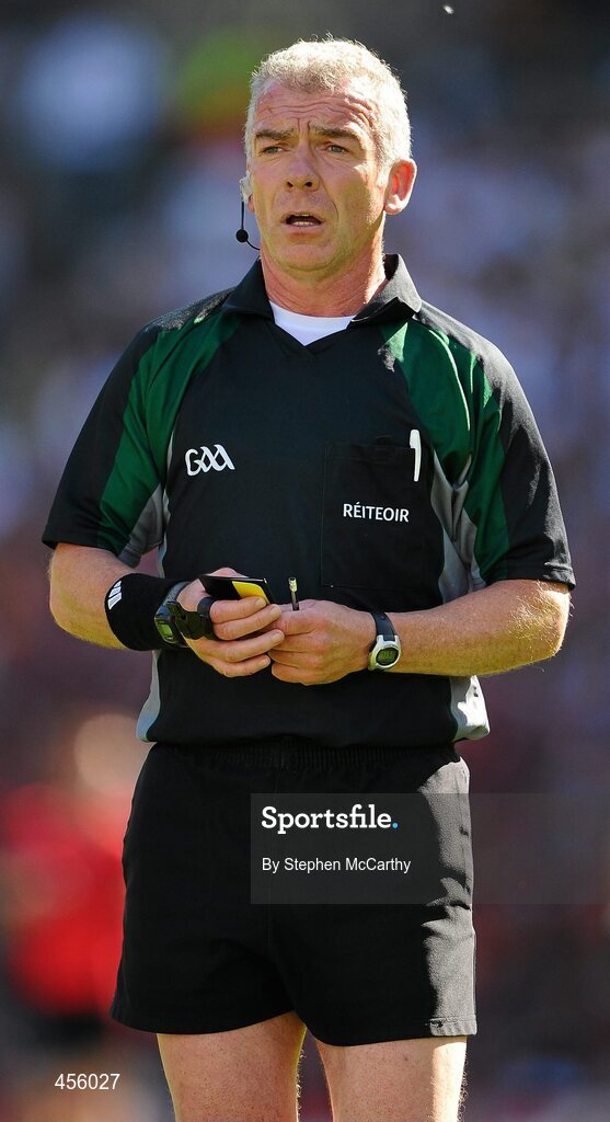 29 August 2010; Referee Pat McEnaney. GAA Football All-Ireland Senior Championship Semi-Final, Kildare v Down, Croke Park, Dublin. Picture credit: Stephen McCarthy / SPORTSFILE