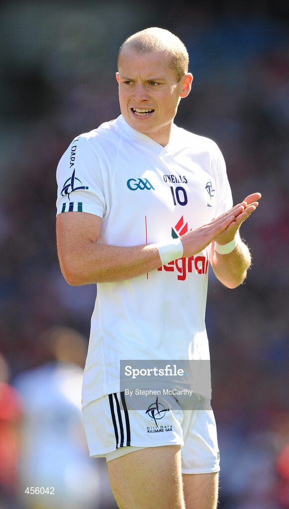 29 August 2010; James Kavangh, Kildare. GAA Football All-Ireland Senior Championship Semi-Final, Kildare v Down, Croke Park, Dublin. Picture credit: Stephen McCarthy / SPORTSFILE