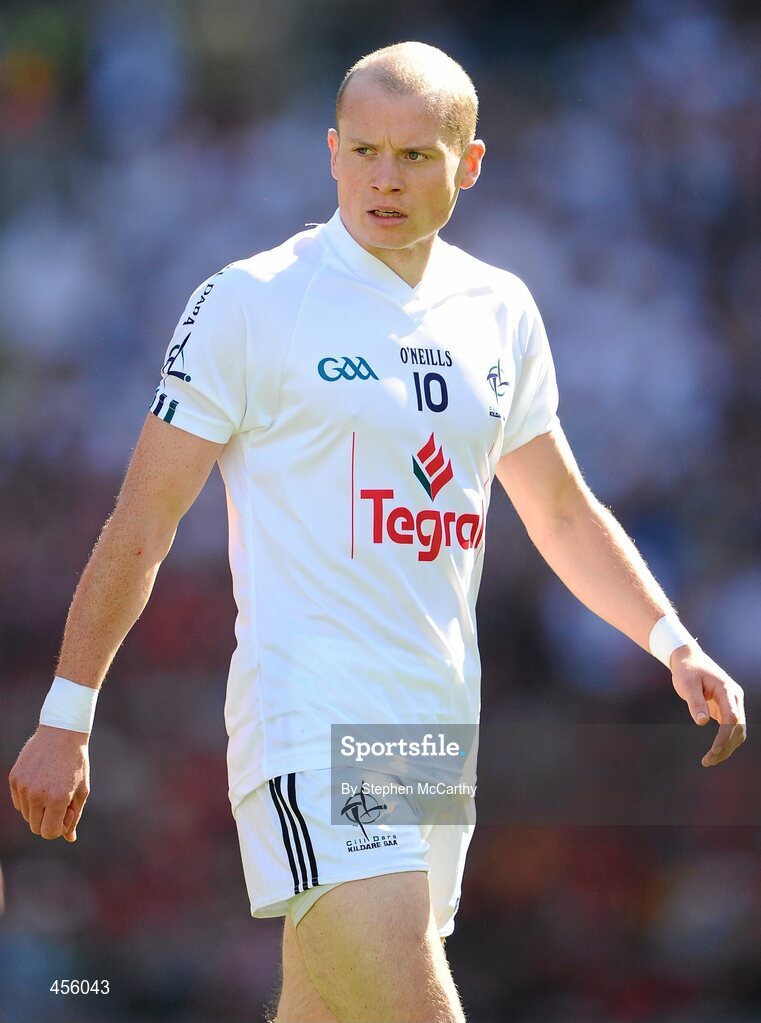 29 August 2010; James Kavangh, Kildare. GAA Football All-Ireland Senior Championship Semi-Final, Kildare v Down, Croke Park, Dublin. Picture credit: Stephen McCarthy / SPORTSFILE