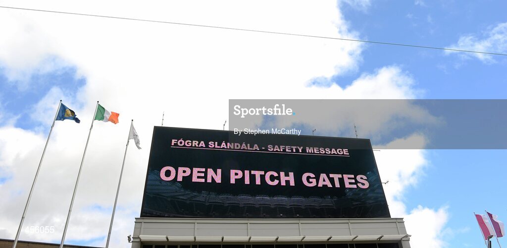 29 August 2010; A general view of the big screen on Hill 16 ahead of the game. GAA Football All-Ireland Senior Championship Semi-Final, Kildare v Down, Croke Park, Dublin. Picture credit: Stephen McCarthy / SPORTSFILE