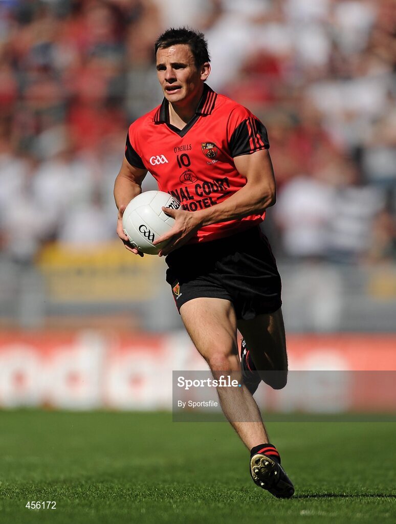 29 August 2010; Daniel Hughes, Down. GAA Football All-Ireland Senior Championship Semi-Final, Kildare v Down, Croke Park, Dublin. Photo by Sportsfile
