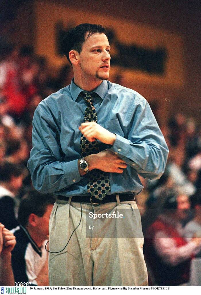 30 January 1999; Pat Price, Blue Demons coach. Basketball. Picture credit; Brendan Moran / SPORTSFILE