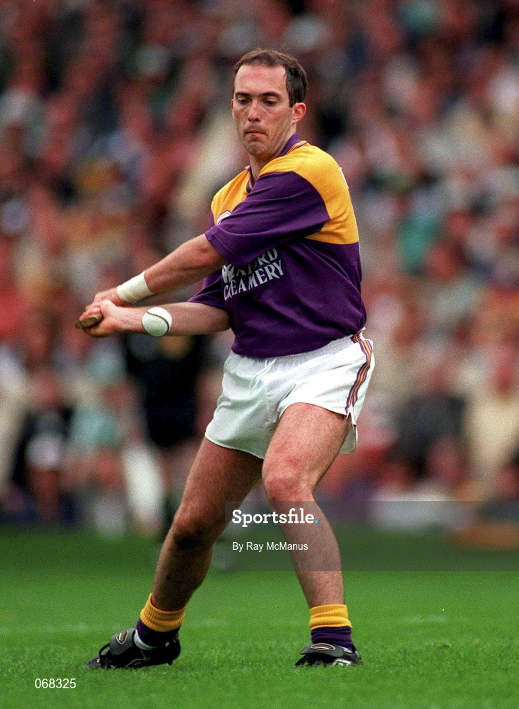 1 September 1996; Eamonn Scallan of Wexford during the Guinness All-Ireland Senior Hurling Championship Final match between Wexford and Limerick at Croke Park in Dublin. Photo by Ray McManus/Sportsfile