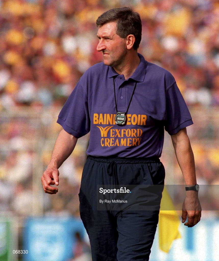 1 September 1996; Wexford manager Liam Griffin during the Guinness All-Ireland Senior Hurling Championship Final match between Wexford and Limerick at Croke Park in Dublin. Photo by Ray McManus/Sportsfile