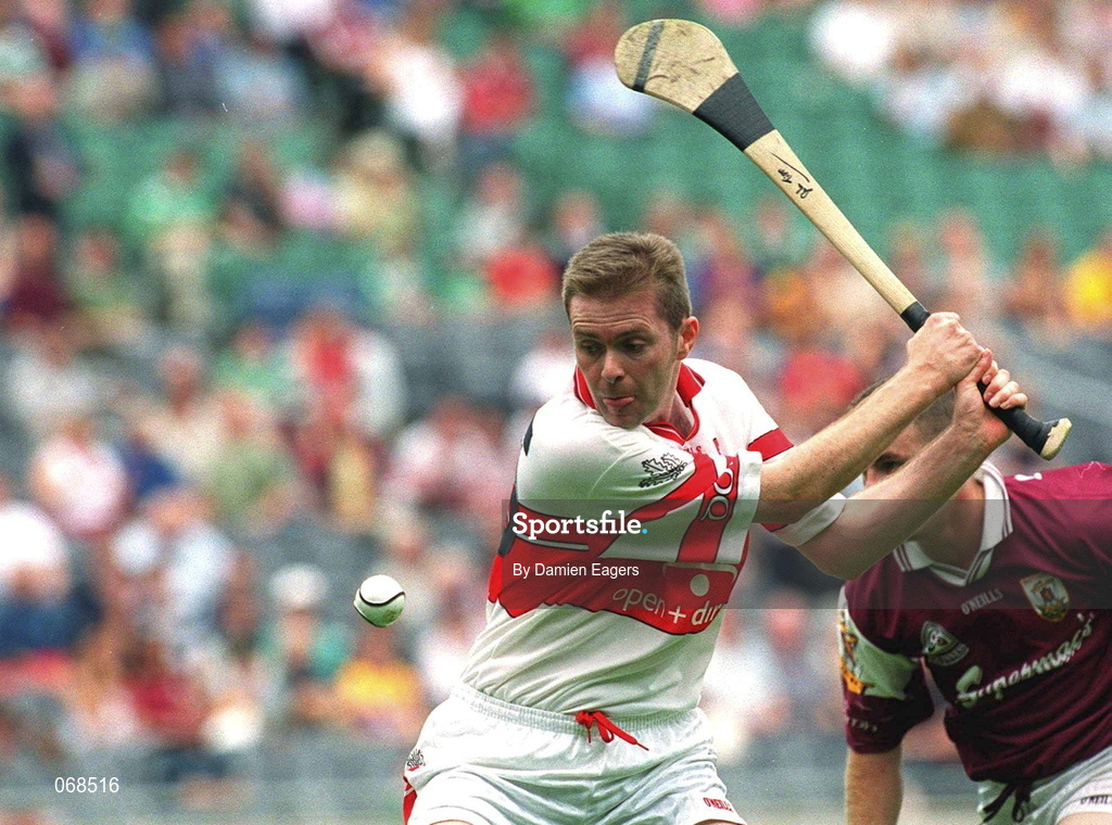29 July 2001; John O'Dwyer of Derry during the Guinness All-Ireland Senior hurling Championship Quarter-Final match between Galway and Derry at Croke Park in Dublin. Photo by Damien Eagers/Sportsfile