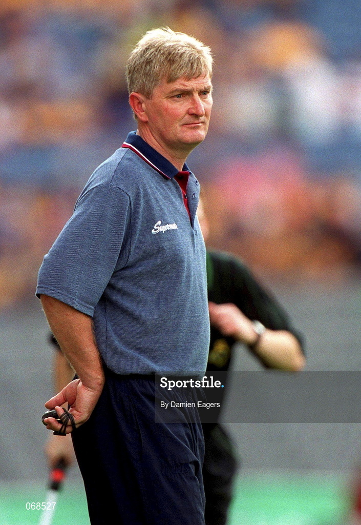 29 July 2001; Galway manager Noel Lane during the Guinness All-Ireland Senior hurling Championship Quarter-Final match between Galway and Derry at Croke Park in Dublin. Photo by Damien Eagers/Sportsfile