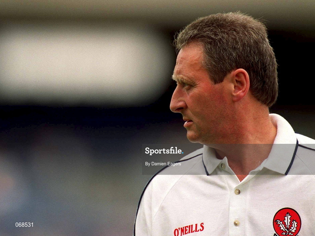 29 July 2001; Derry manager Kevin McNaughton during the Guinness All-Ireland Senior hurling Championship Quarter-Final match between Galway and Derry at Croke Park in Dublin. Photo by Damien Eagers/Sportsfile