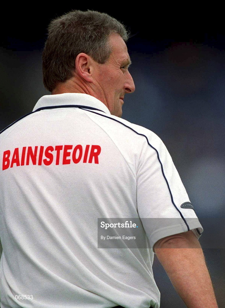 29 July 2001; Derry manager Kevin McNaughton during the Guinness All-Ireland Senior hurling Championship Quarter-Final match between Galway and Derry at Croke Park in Dublin. Photo by Damien Eagers/Sportsfile