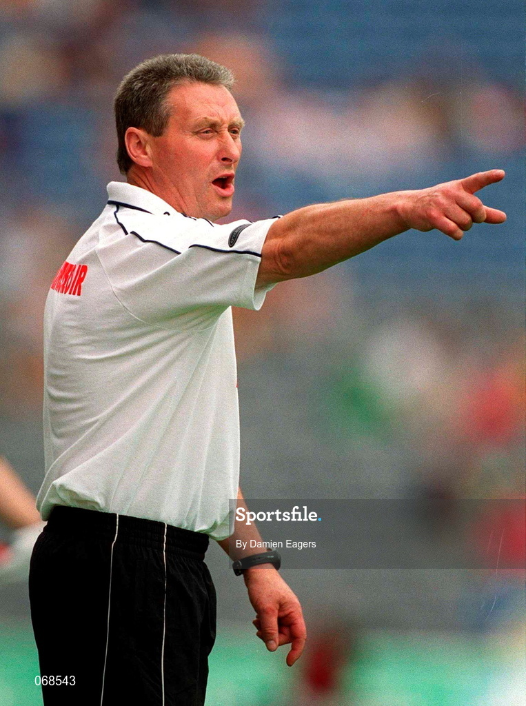 29 July 2001; Derry manager Kevin McNaughton during the Guinness All-Ireland Senior hurling Championship Quarter-Final match between Galway and Derry at Croke Park in Dublin. Photo by Damien Eagers/Sportsfile
