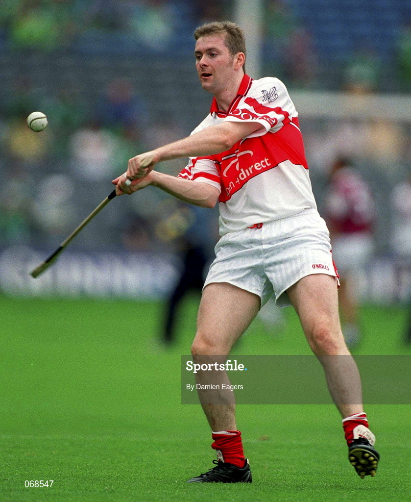 29 July 2001; John O'Dwyer of Galway during the Guinness All-Ireland Senior hurling Championship Quarter-Final match between Galway and Derry at Croke Park in Dublin. Photo by Damien Eagers/Sportsfile