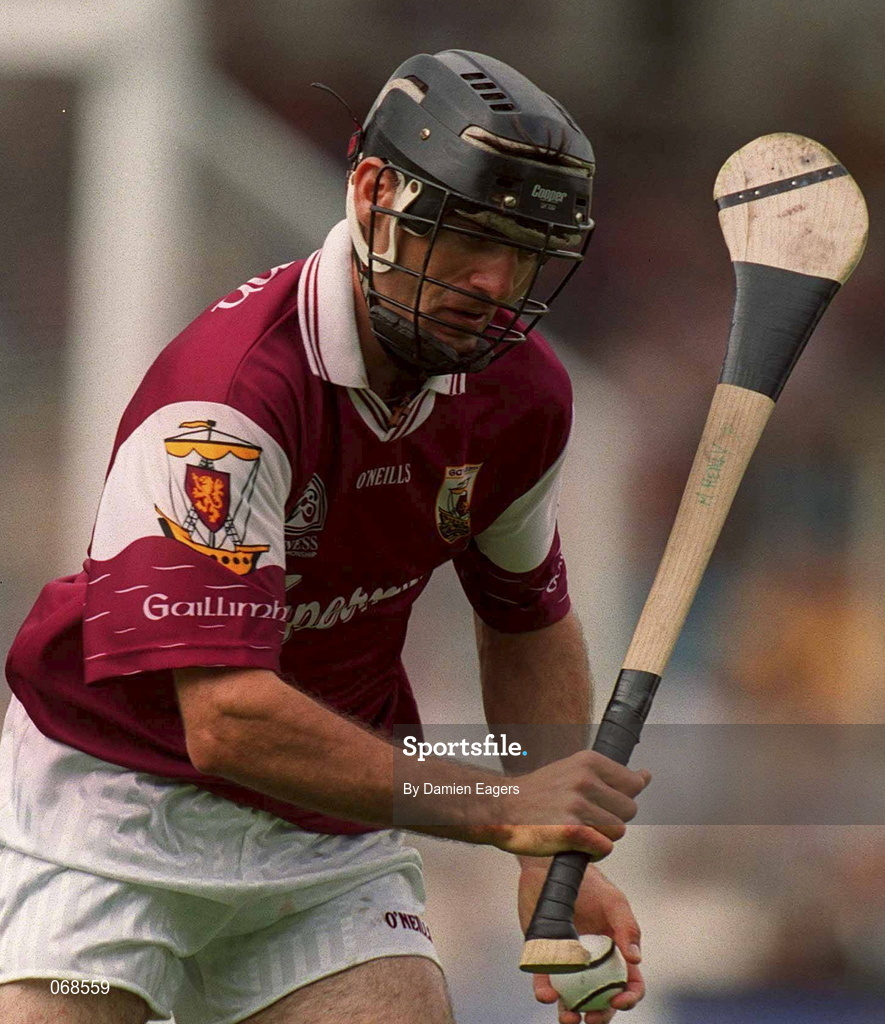 29 July 2001; Michael Healy of Galway during the Guinness All-Ireland Senior hurling Championship Quarter-Final match between Galway and Derry at Croke Park in Dublin. Photo by Damien Eagers/Sportsfile