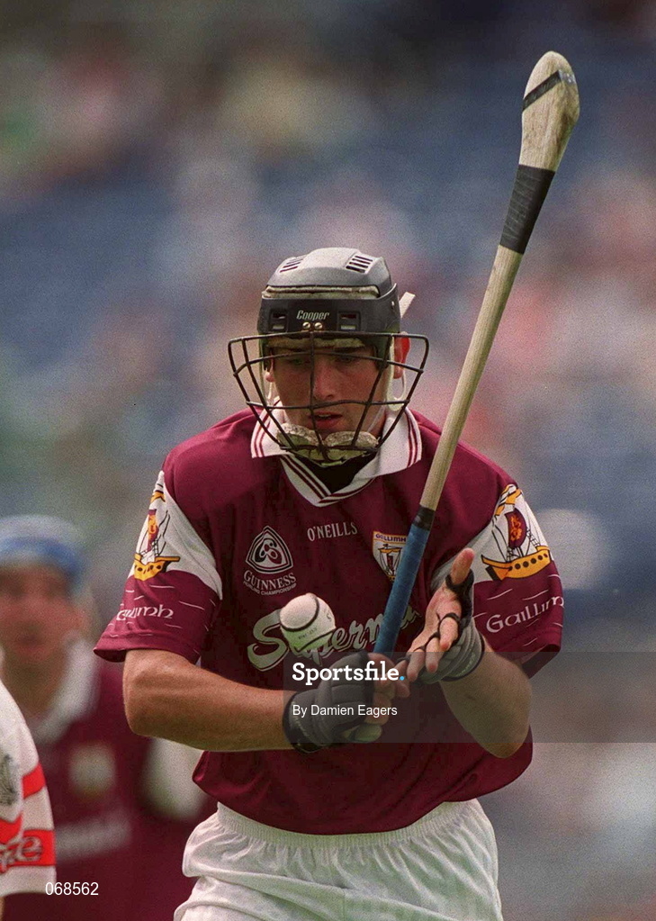 29 July 2001; Cathal Moore of Galway during the Guinness All-Ireland Senior hurling Championship Quarter-Final match between Galway and Derry at Croke Park in Dublin. Photo by Damien Eagers/Sportsfile