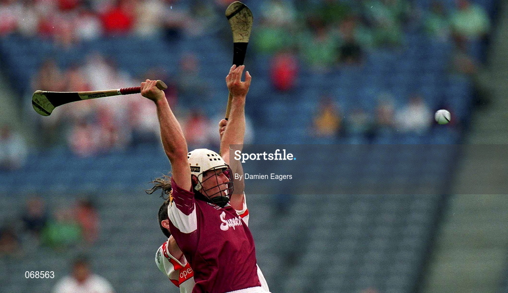 29 July 2001; David Tierney of Galway during the Guinness All-Ireland Senior hurling Championship Quarter-Final match between Galway and Derry at Croke Park in Dublin. Photo by Damien Eagers/Sportsfile