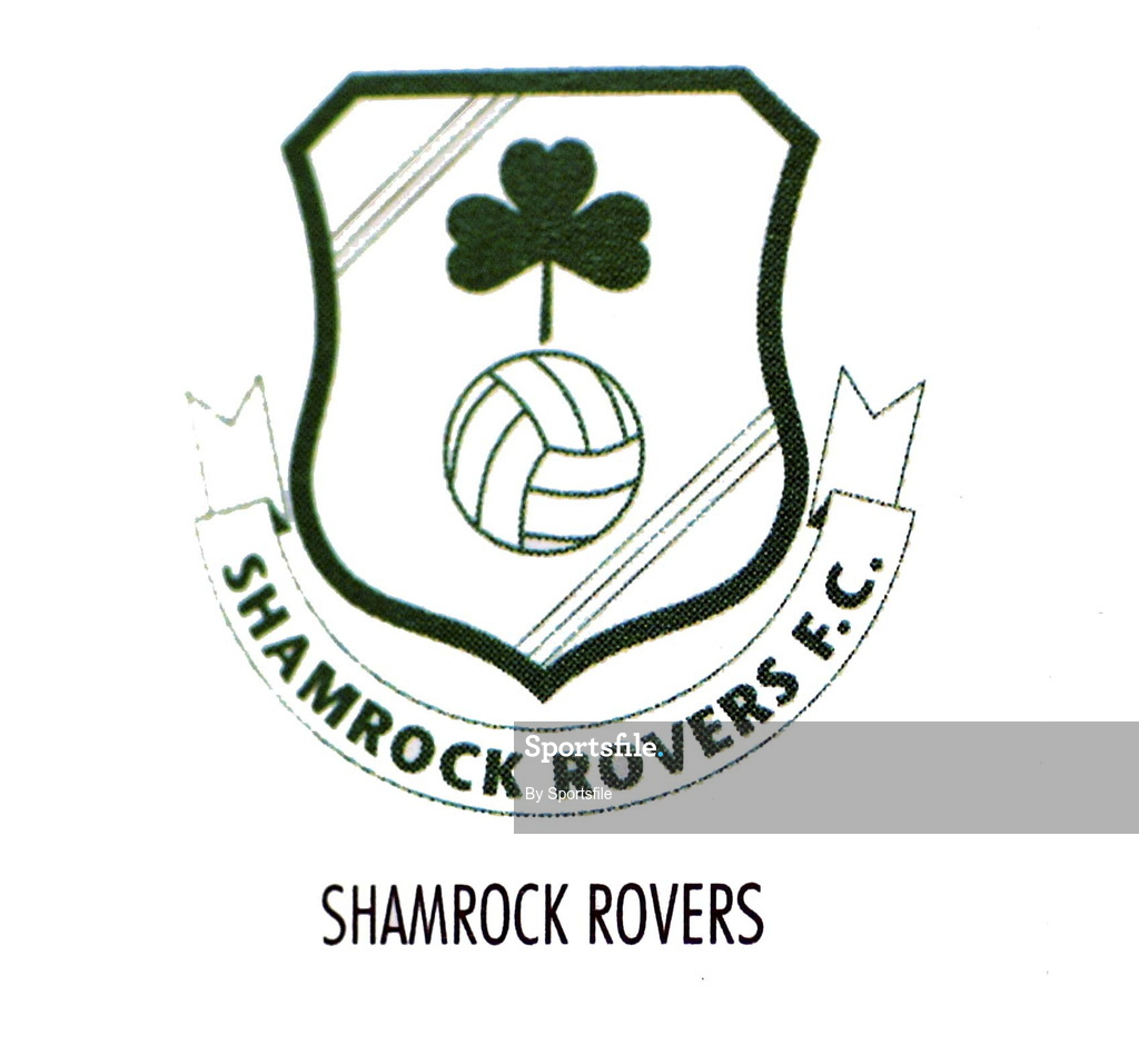30 July 2001; Shamrock Rovers club crest. Photo by Sportsfile