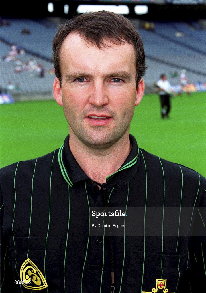 29 July 2001; Referee Diarmuid Kirwan during the Guinness All-Ireland Senior hurling Championship Quarter-Final match between Galway and Derry at Croke Park in Dublin. Photo by Damien Eagers/Sportsfile