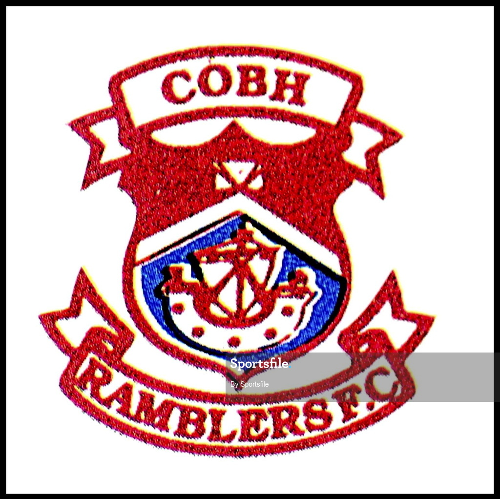 30 July 2001; Cobh Ramblers club crest. Photo by Sportsfile