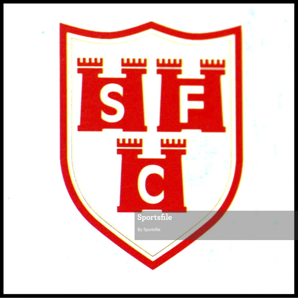 30 July 2001; Shelbourne club crest. Photo by Sportsfile