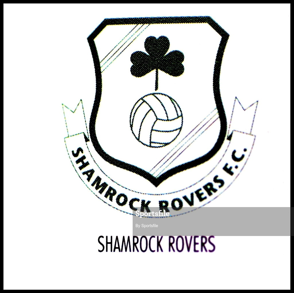 30 July 2001;  Shamrock Rovers club crest. Photo by Sportsfile
