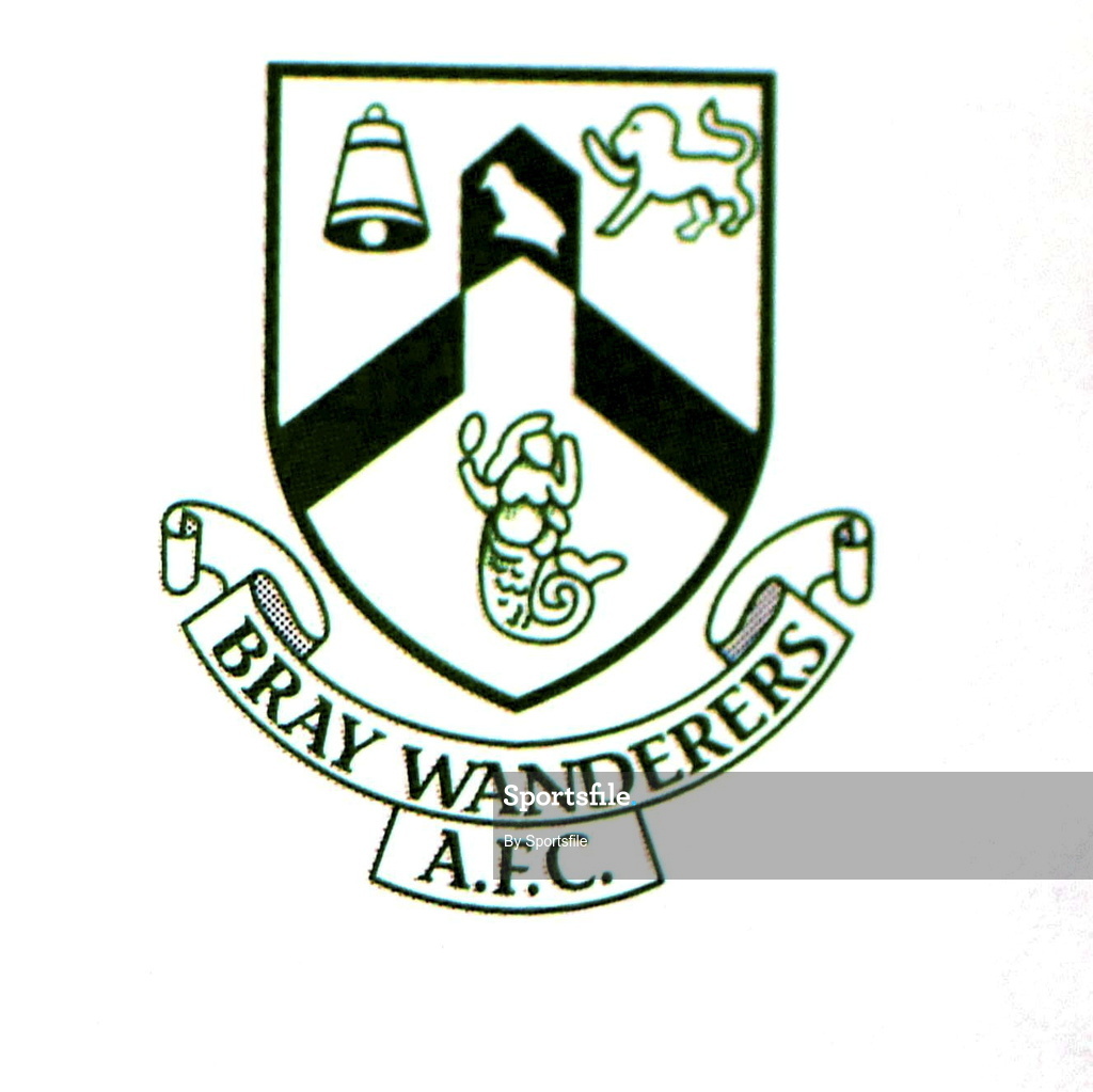 30 July 2001; Bray Wanderers club crest. Photo by Sportsfile