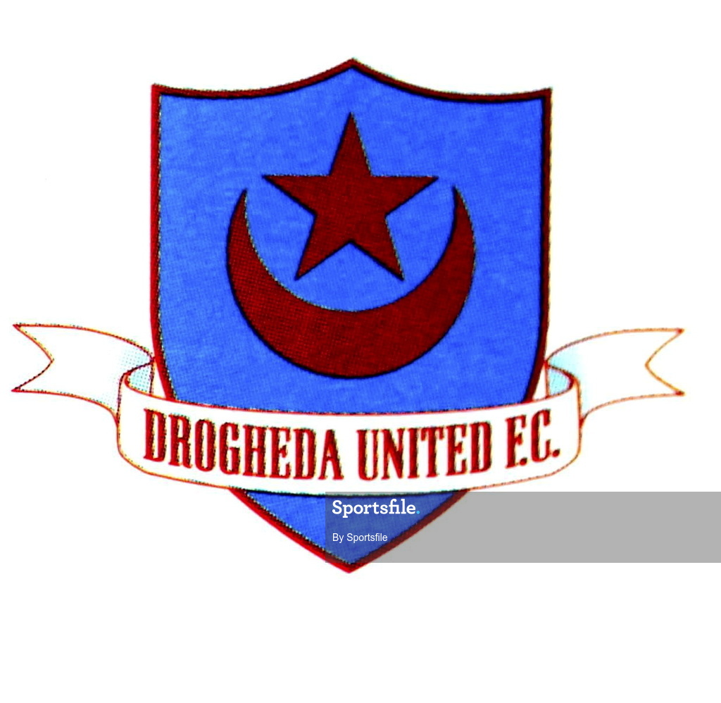 30 July 2001; Drogheda United club crest. Photo by Sportsfile
