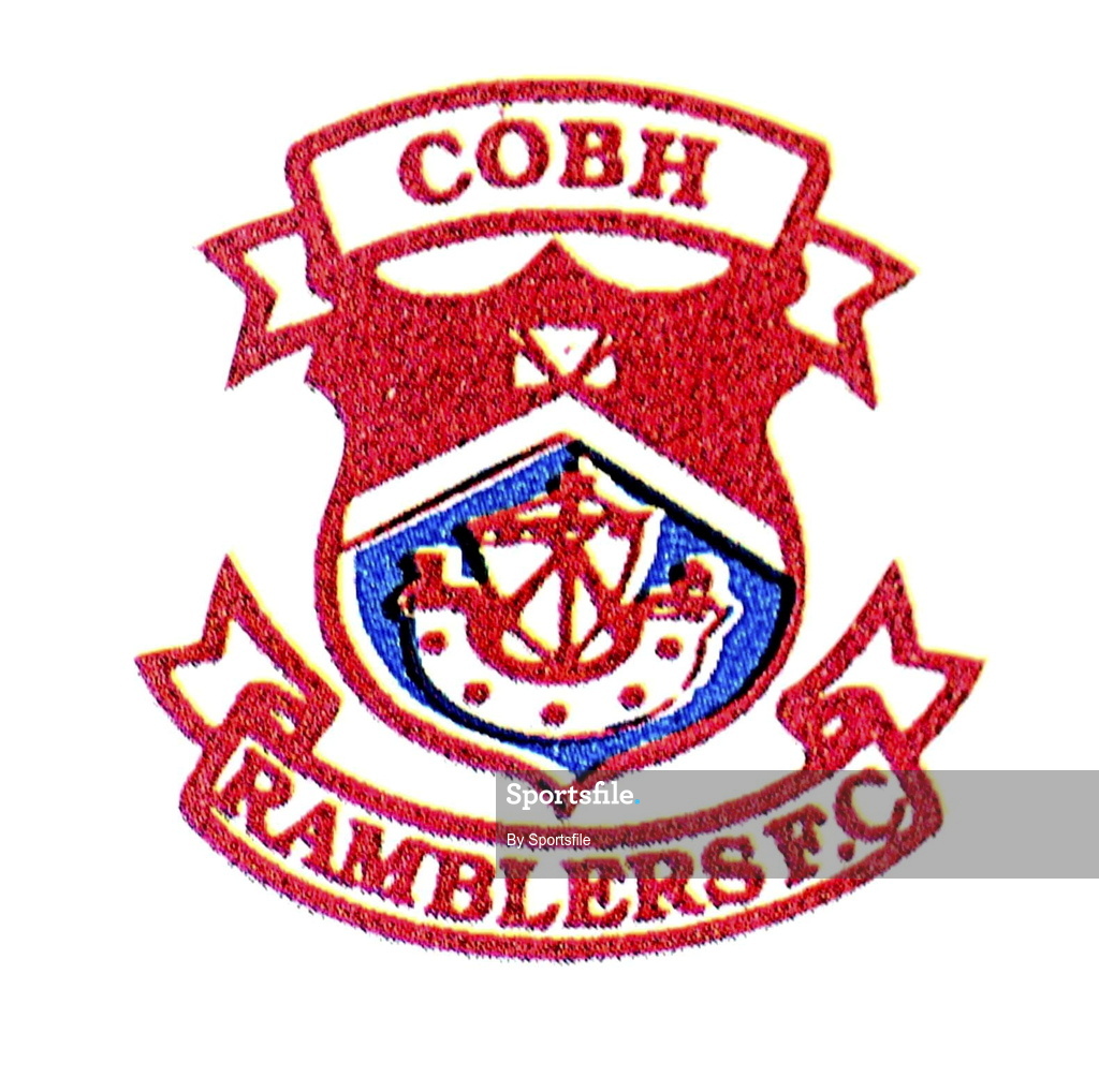 30 July 2001; Cobh Ramblers club crest. Photo by Sportsfile